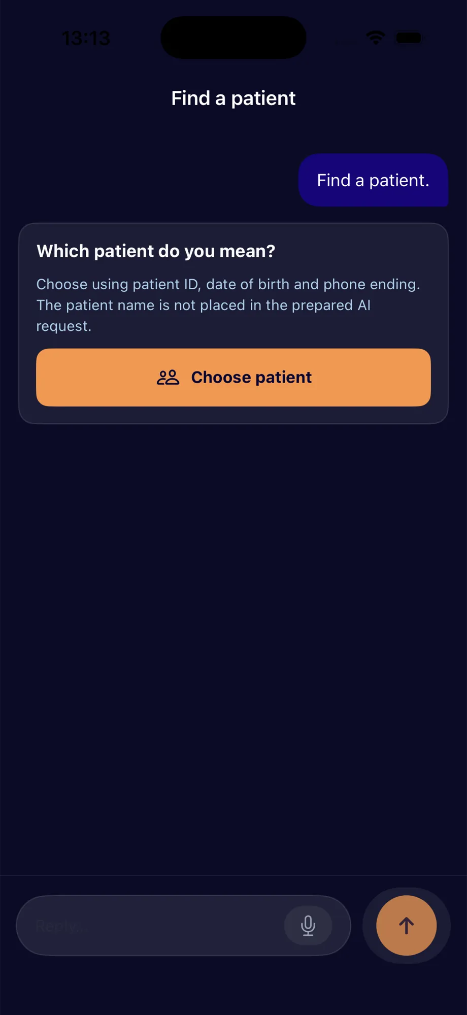 nuemed runit AI patient search workflow